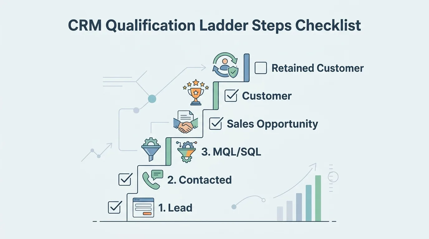 CRM qualification ladder steps checklist